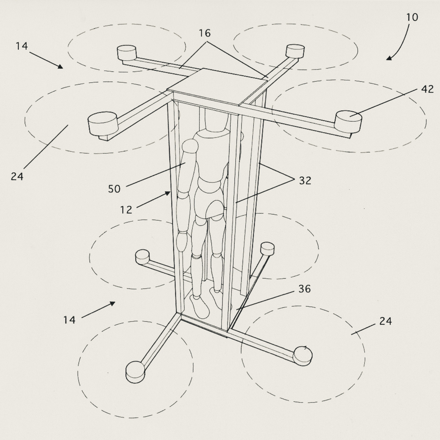Teledrone Mark VII patent drawing Teledrone Mark VII patent drawing